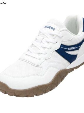 Wide Toe Box Breathable Mesh Sneakers Non Slip Gum Rubber Sole Low Top Trainers